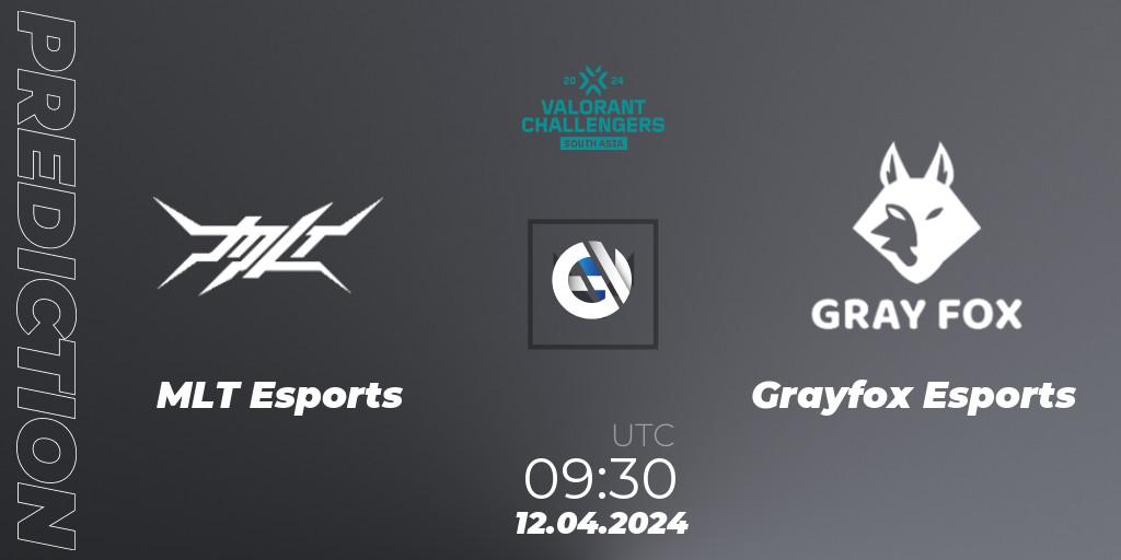 Pronóstico MLT Esports - Grayfox Esports. 12.04.2024 at 09:30, VALORANT, VALORANT Challengers 2024 South Asia: Split 1 - Cup 2