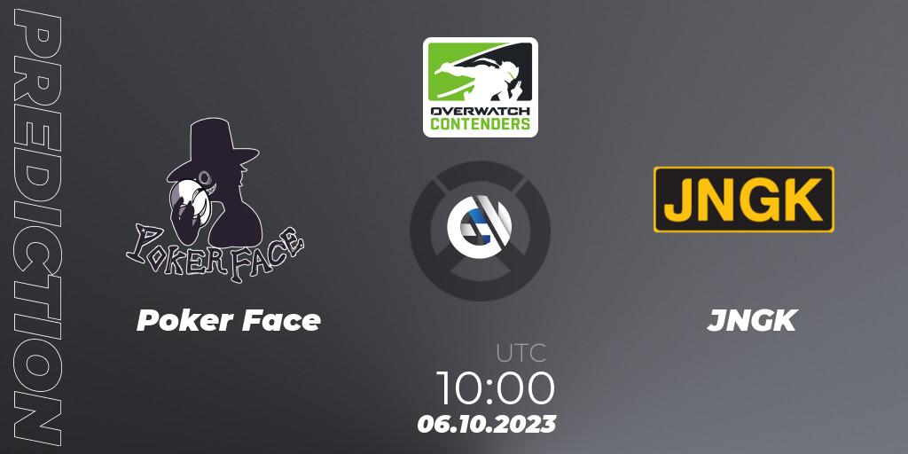 Pronóstico Poker Face - JNGK. 06.10.2023 at 10:00, Overwatch, Overwatch Contenders 2023 Fall Series: Korea
