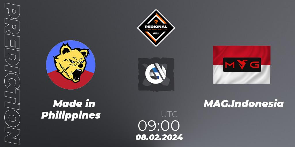 Pronóstico Made in Philippines - MAG.Indonesia. 08.02.2024 at 10:01, Dota 2, RES Regional Series: SEA #1