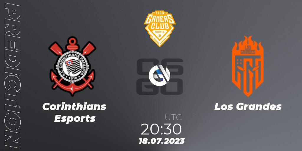Pronóstico Corinthians Esports - Los Grandes. 18.07.2023 at 21:00, Counter-Strike (CS2), Gamers Club Liga Série S: Season 3