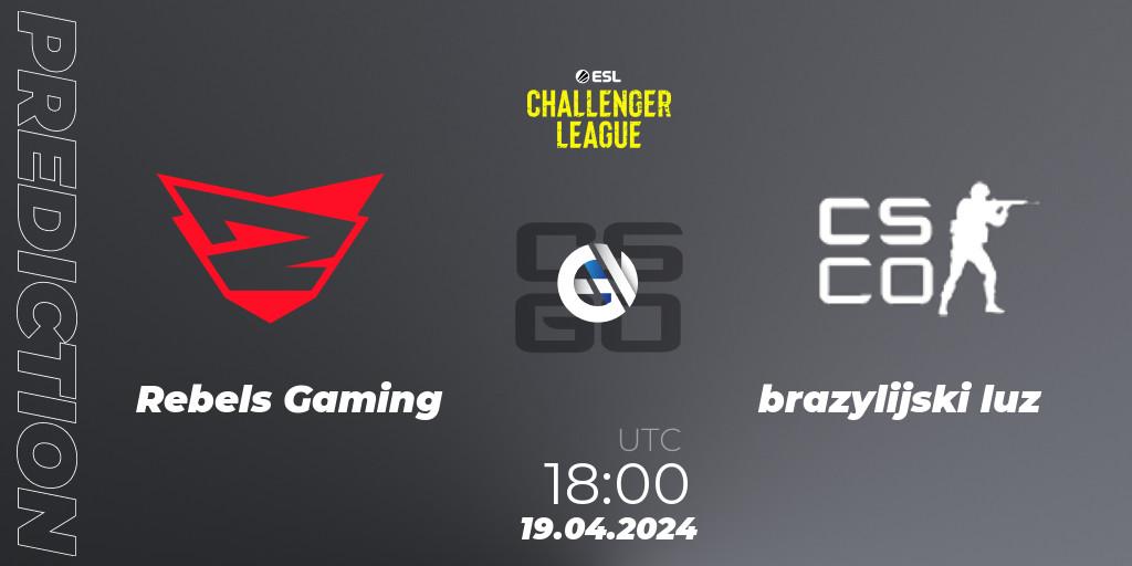 Pronóstico Rebels Gaming - brazylijski luz. 19.04.24, CS2 (CS:GO), ESL Challenger League Season 47: Europe