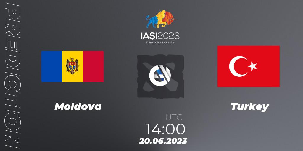 Pronóstico Moldova - Turkey. 20.06.2023 at 14:18, Dota 2, IESF Europe B Qualifier 2023