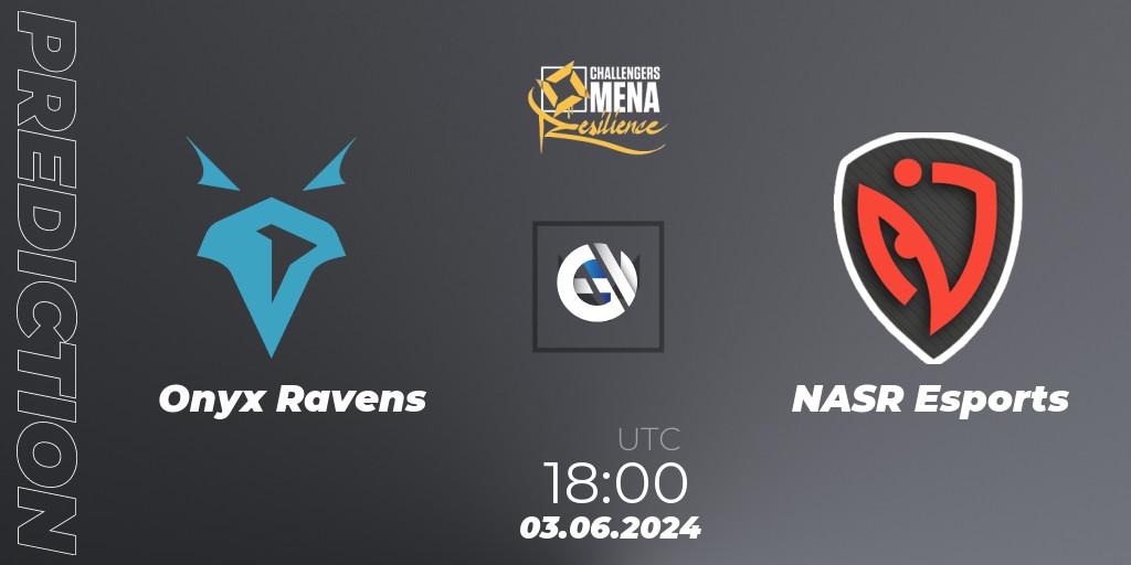Pronóstico Onyx Ravens - NASR Esports. 03.06.2024 at 18:00, VALORANT, VALORANT Challengers 2024 MENA: Resilience Split 2 - Levant and North Africa