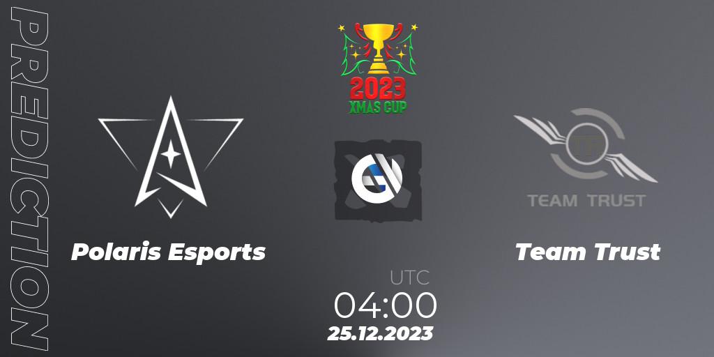 Pronóstico Polaris Esports - Team Trust. 25.12.2023 at 04:00, Dota 2, Xmas Cup 2023