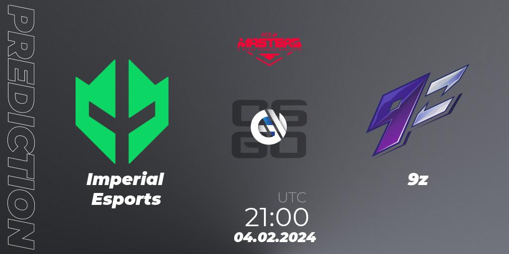 Pronóstico Imperial Esports - 9z. 04.02.2024 at 21:00, Counter-Strike (CS2), ACE South American Masters Spring 2024 - A BLAST Premier Qualifier