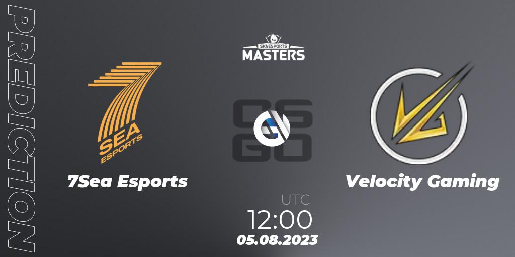 Pronóstico 7Sea Esports - Velocity Gaming. 05.08.2023 at 10:30, Counter-Strike (CS2), Skyesports Masters 2023: Regular Season