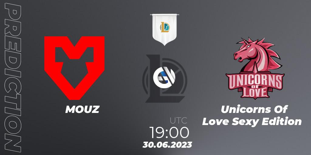 Pronóstico MOUZ - Unicorns Of Love Sexy Edition. 30.06.2023 at 19:00, LoL, Prime League Summer 2023 - Group Stage
