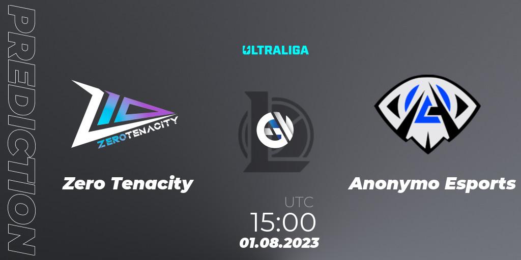 Pronóstico Zero Tenacity - Anonymo Esports. 01.08.2023 at 15:00, LoL, Ultraliga Season 10 - Playoffs