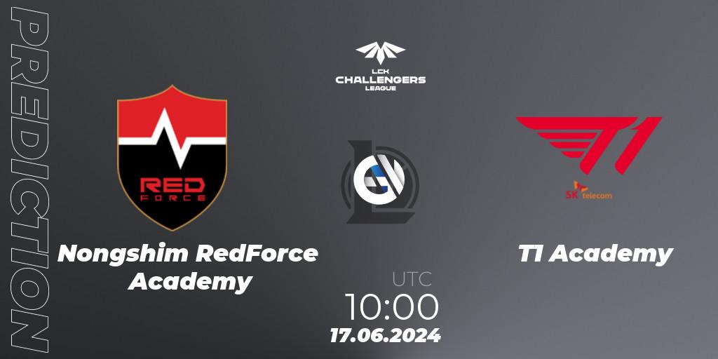 Pronóstico Nongshim RedForce Academy - T1 Academy. 17.06.2024 at 10:00, LoL, LCK Challengers League 2024 Summer - Group Stage