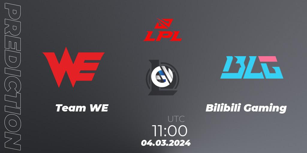 Pronóstico Team WE - Bilibili Gaming. 04.03.24, LoL, LPL Spring 2024 - Group Stage