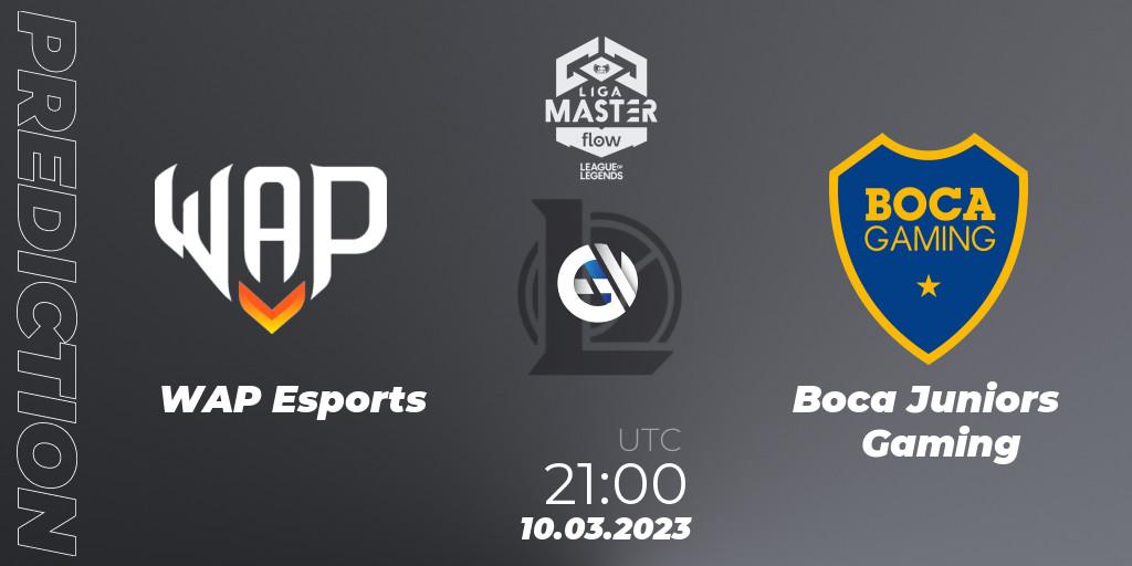 Pronóstico WAP Esports - Boca Juniors Gaming. 10.03.2023 at 21:00, LoL, Liga Master Opening 2023 - Playoffs