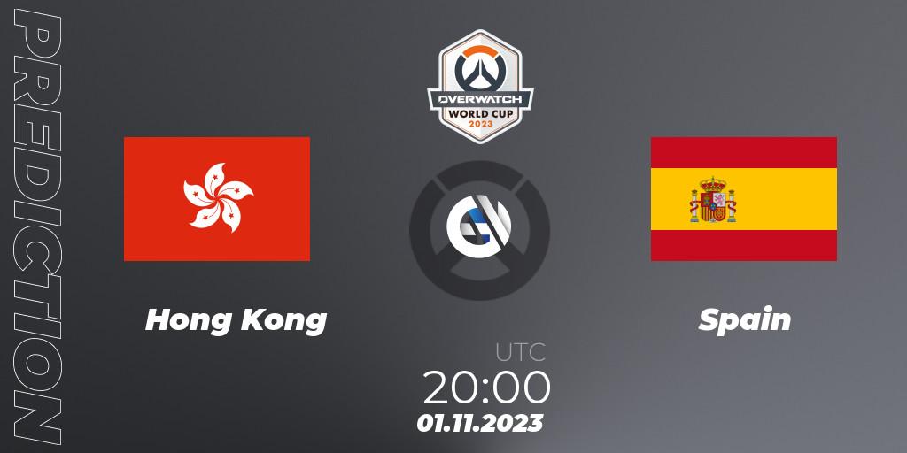 Pronóstico Hong Kong - Spain. 01.11.23, Overwatch, Overwatch World Cup 2023