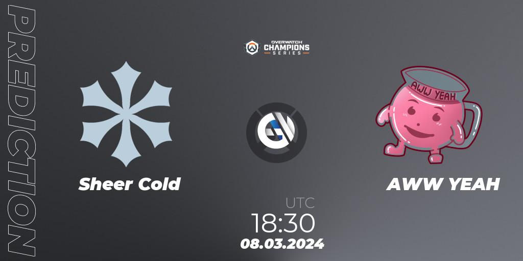 Pronóstico Sheer Cold - AWW YEAH. 08.03.2024 at 18:30, Overwatch, Overwatch Champions Series 2024 - EMEA Stage 1 Group Stage