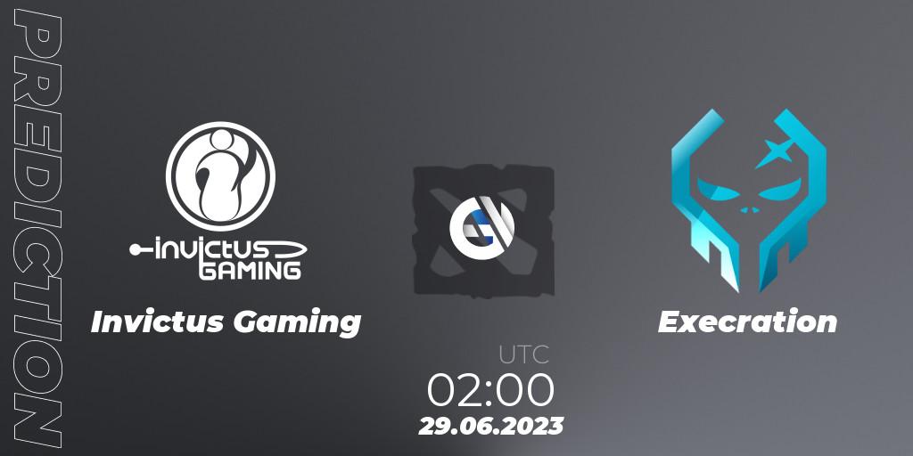 Pronóstico Invictus Gaming - Execration. 29.06.2023 at 02:02, Dota 2, Bali Major 2023 - Group Stage