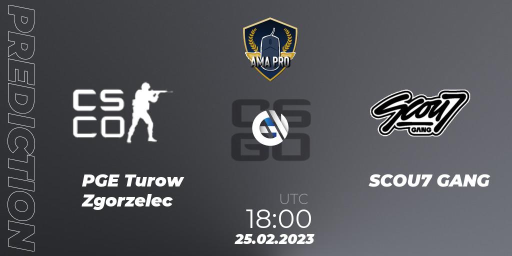 Pronóstico PGE Turow Zgorzelec - SCOU7 GANG. 25.02.2023 at 18:00, Counter-Strike (CS2), Polish Pro League AMA PRO #4