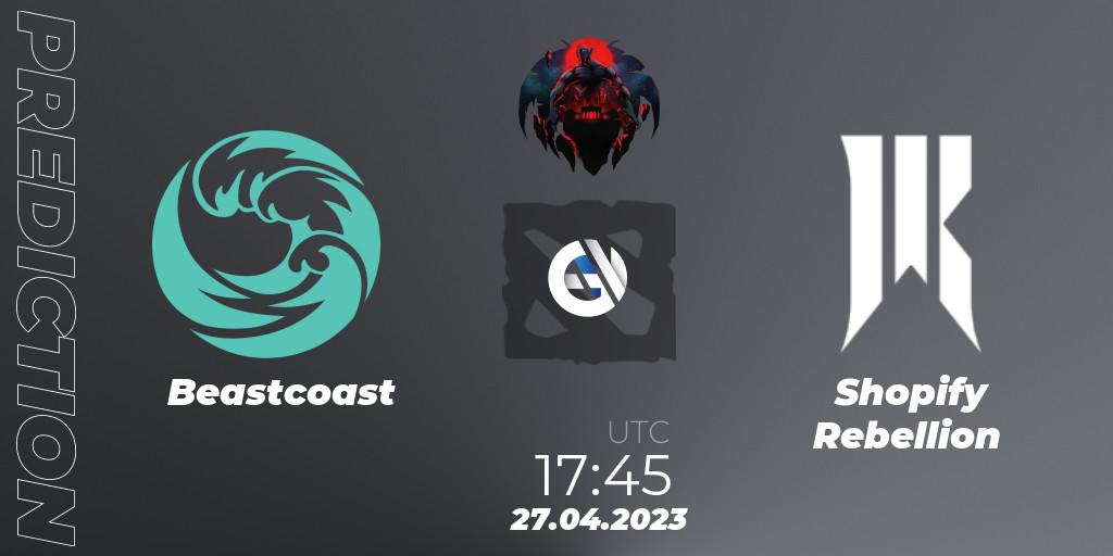 Pronóstico Beastcoast - Shopify Rebellion. 27.04.2023 at 18:13, Dota 2, The Berlin Major 2023 ESL - Group Stage