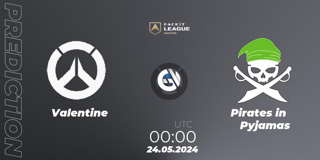 Pronóstico Valentine - Pirates in Pyjamas. 24.05.2024 at 00:00, Overwatch, FACEIT League Season 1 - NA Master Road to EWC