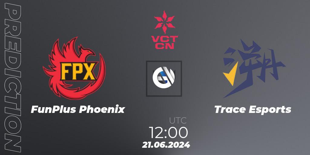 Pronóstico FunPlus Phoenix - Trace Esports. 21.06.2024 at 12:30, VALORANT, VALORANT Champions Tour China 2024: Stage 2 - Group Stage