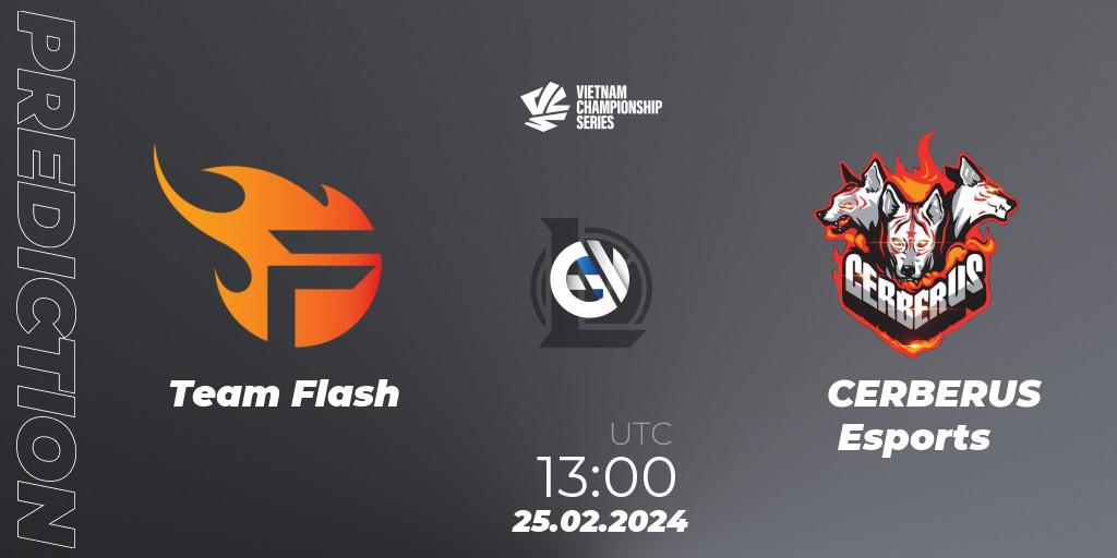 Pronóstico Team Flash - CERBERUS Esports. 25.02.24, LoL, VCS Dawn 2024 - Group Stage