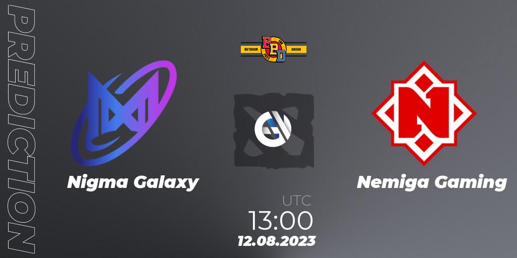 Pronóstico Nigma Galaxy - Nemiga Gaming. 12.08.2023 at 13:01, Dota 2, BetBoom Dacha - Online Stage