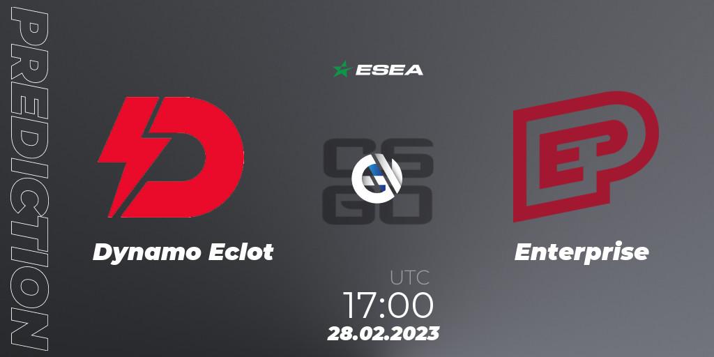 Pronóstico Dynamo Eclot - Enterprise. 28.02.2023 at 17:00, Counter-Strike (CS2), ESEA Season 44: Advanced Division - Europe