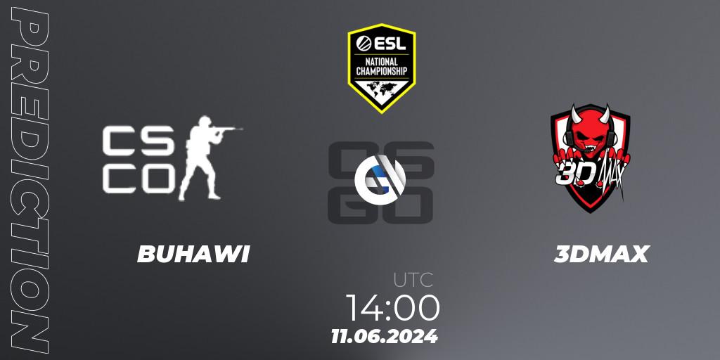 Pronóstico Buhawi - 3DMAX. 11.06.2024 at 14:25, Counter-Strike (CS2), ESL Pro League Season 20: European Conference
