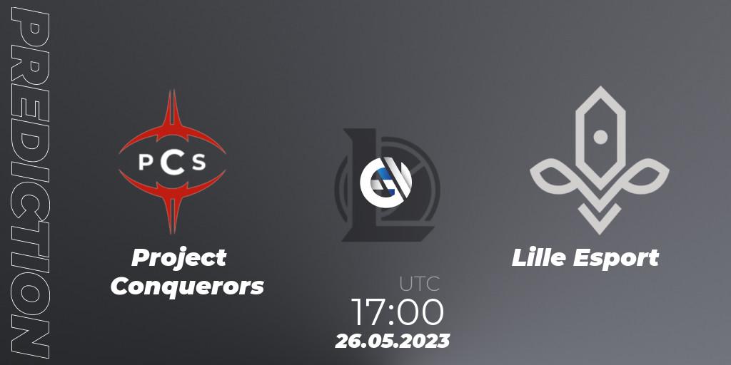 Pronóstico Project Conquerors - Lille Esport. 26.05.2023 at 17:00, LoL, LFL Division 2 Summer 2023 - Group Stage