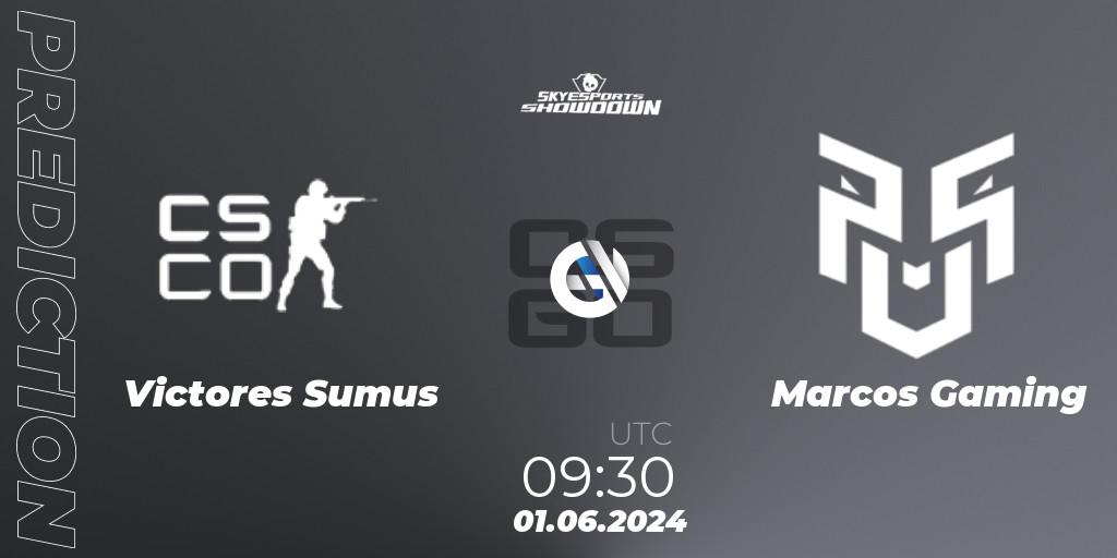 Pronóstico Victores Sumus - Marcos Gaming. 01.06.2024 at 09:30, Counter-Strike (CS2), Skyesports Showdown 2024