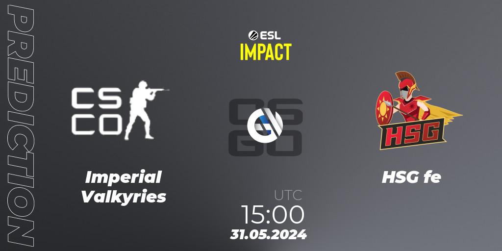 Pronóstico Imperial Valkyries - HSG fe. 31.05.2024 at 15:00, Counter-Strike (CS2), ESL Impact League Season 5 Finals