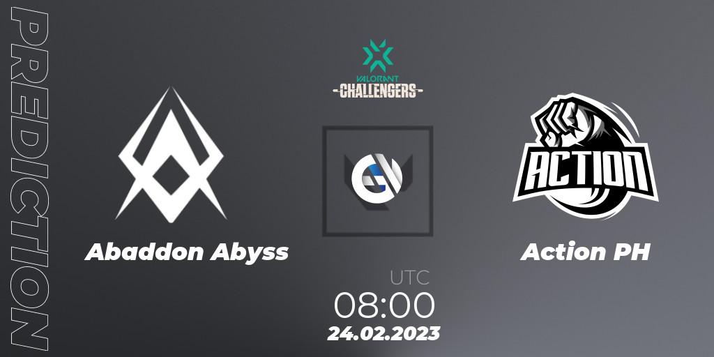 Pronóstico Abaddon Abyss - Action PH. 24.02.23, VALORANT, VALORANT Challengers 2023: Philippines Split 1
