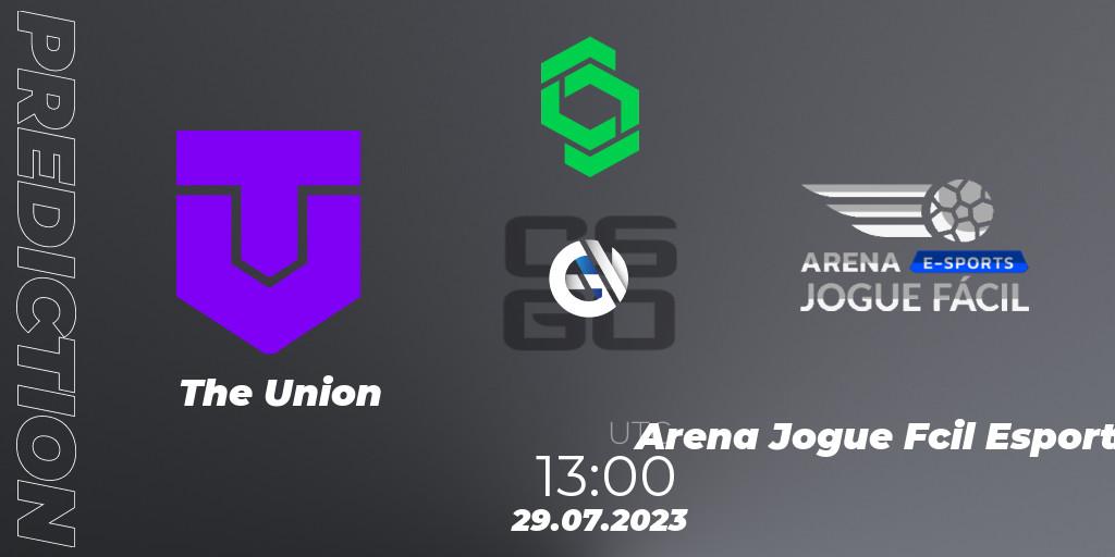 Pronóstico The Union - Arena Jogue Fácil Esports. 29.07.2023 at 13:00, Counter-Strike (CS2), CCT South America Series #9: Closed Qualifier