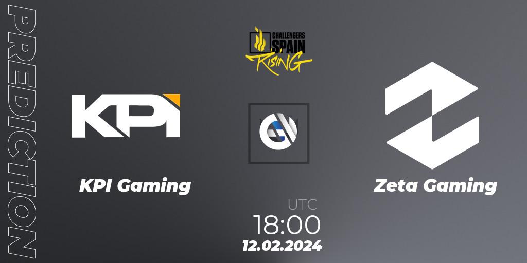 Pronóstico KPI Gaming - Zeta Gaming. 12.02.24, VALORANT, VALORANT Challengers 2024 Spain: Rising Split 1