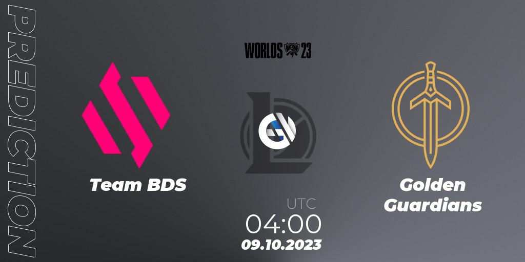 Pronóstico Team BDS - Golden Guardians. 09.10.23, LoL, 2023 World Championship: Worlds Qualifying Series