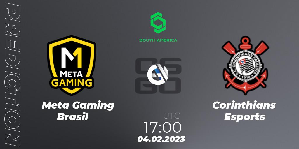 Pronóstico Meta Gaming Brasil - Corinthians Esports. 04.02.23, CS2 (CS:GO), CCT South America Series #4