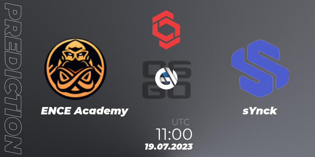 Pronóstico ENCE Academy - sYnck. 19.07.2023 at 11:00, Counter-Strike (CS2), CCT Central Europe Series #7