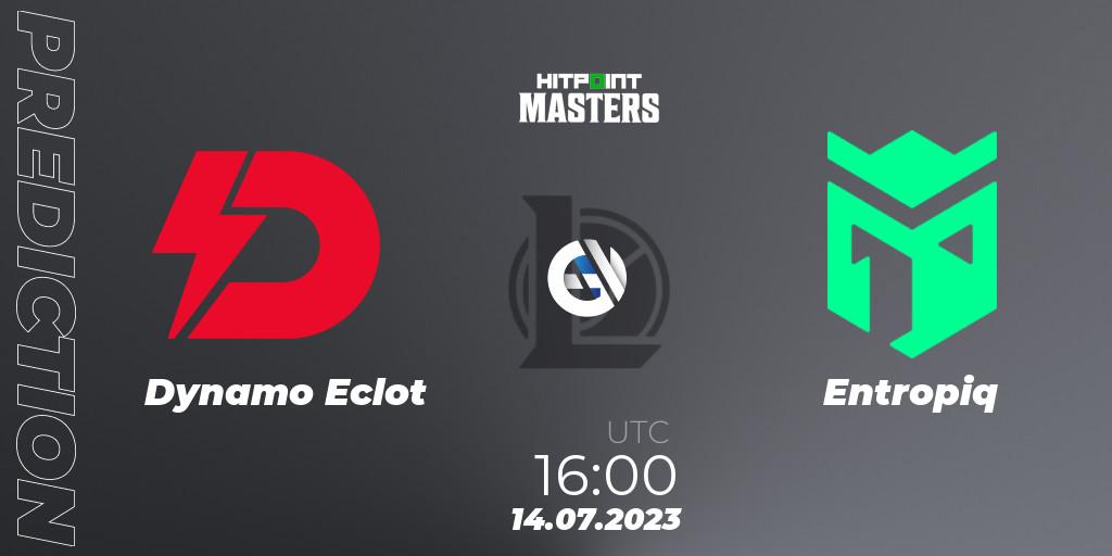 Pronóstico Dynamo Eclot - Entropiq. 14.07.2023 at 16:00, LoL, Hitpoint Masters Summer 2023 - Group Stage