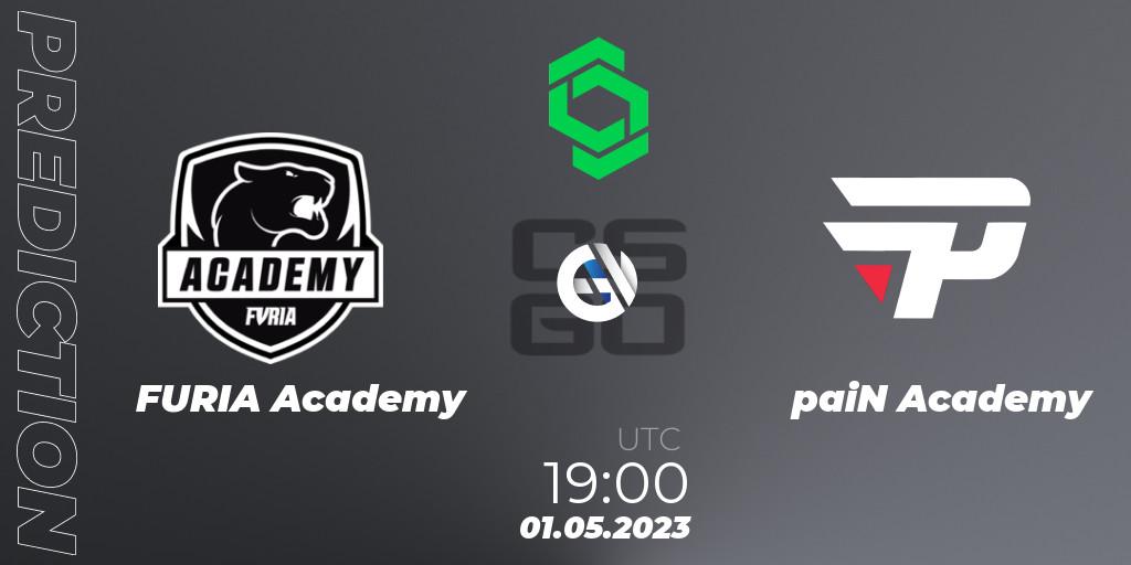Pronóstico FURIA Academy - paiN Academy. 01.05.2023 at 19:00, Counter-Strike (CS2), CCT South America Series #7