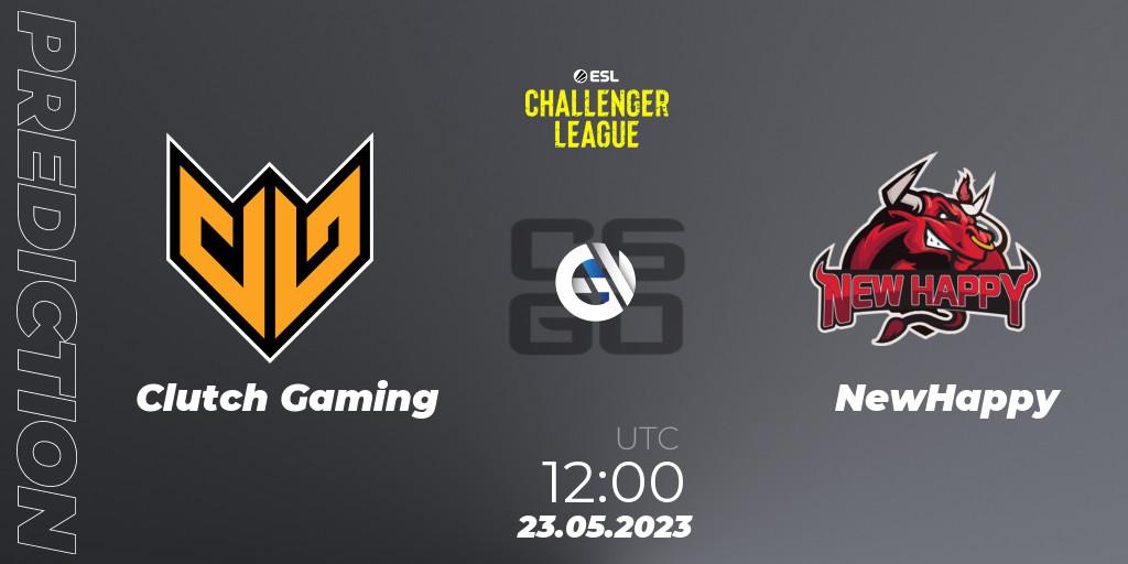 Pronóstico Clutch Gaming - NewHappy. 23.05.2023 at 12:00, Counter-Strike (CS2), ESL Challenger League Season 45: Asia-Pacific