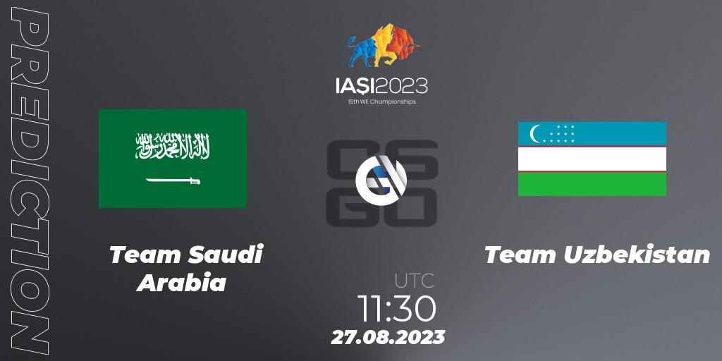 Pronóstico Team Saudi Arabia - Team Uzbekistan. 27.08.23, CS2 (CS:GO), IESF World Esports Championship 2023
