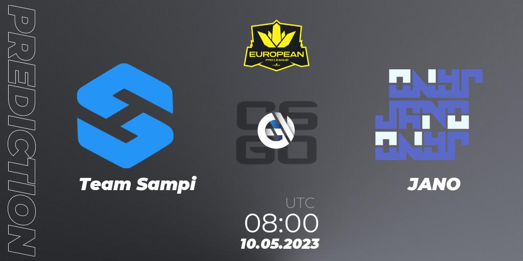 Pronóstico Team Sampi - JANO. 10.05.2023 at 08:00, Counter-Strike (CS2), European Pro League Season 8: Division 2