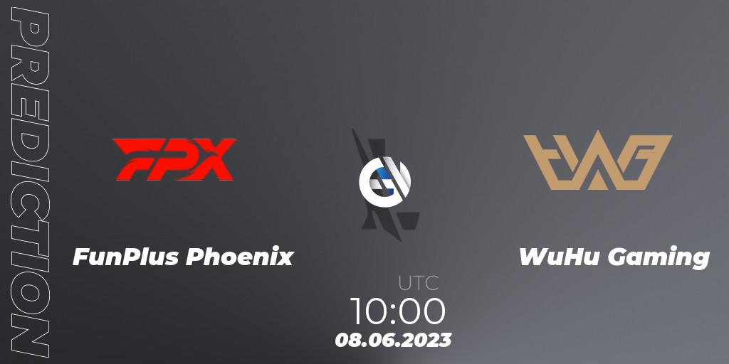 Pronóstico FunPlus Phoenix - WuHu Gaming. 08.06.23, Wild Rift, WRL Asia 2023 - Season 1 - Regular Season