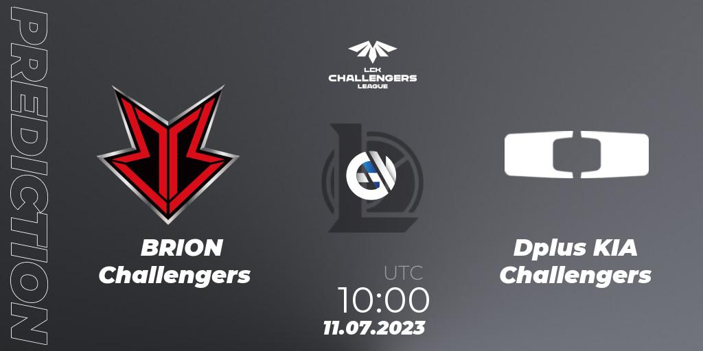 Pronóstico BRION Challengers - Dplus KIA Challengers. 11.07.2023 at 12:00, LoL, LCK Challengers League 2023 Summer - Group Stage
