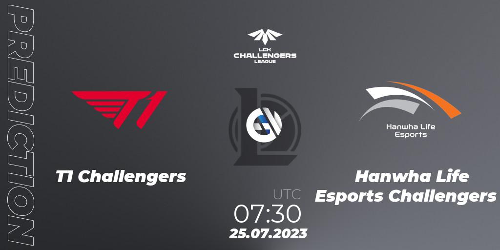 Pronóstico T1 Challengers - Hanwha Life Esports Challengers. 25.07.23, LoL, LCK Challengers League 2023 Summer - Group Stage