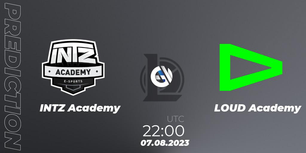 Pronóstico INTZ Academy - LOUD Academy. 07.08.2023 at 22:00, LoL, CBLOL Academy Split 2 2023 - Group Stage