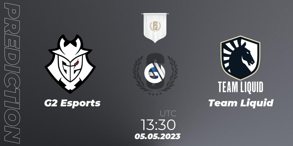 Pronóstico G2 Esports - Team Liquid. 05.05.2023 at 17:00, Rainbow Six, BLAST R6 Major Copenhagen 2023 Playoffs