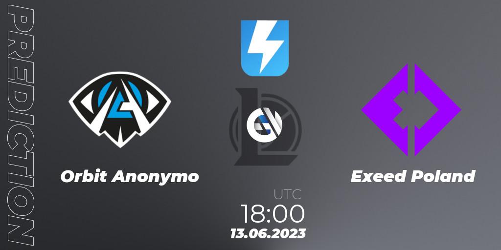 Pronóstico Anonymo Esports - Exeed Poland. 21.06.23, LoL, Ultraliga Season 10 2023 Regular Season