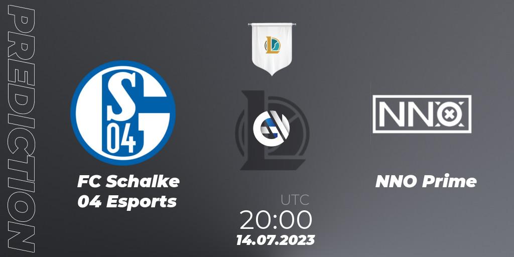 Pronóstico FC Schalke 04 Esports - NNO Prime. 14.07.23, LoL, Prime League Summer 2023 - Group Stage