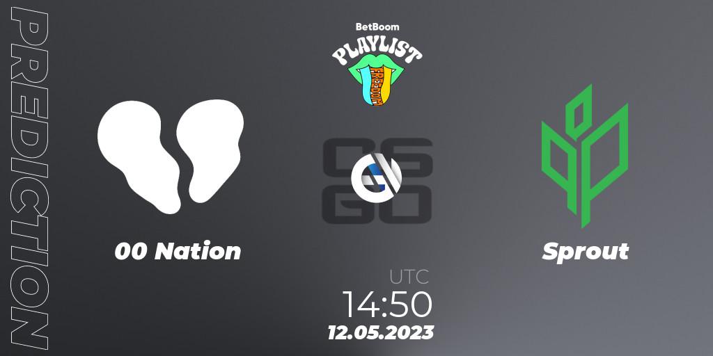 Pronóstico 00 Nation - Sprout. 12.05.2023 at 15:25, Counter-Strike (CS2), BetBoom Playlist. Freedom
