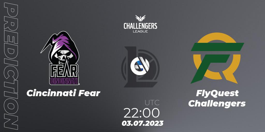 Pronóstico Cincinnati Fear - FlyQuest Challengers. 04.07.2023 at 00:00, LoL, North American Challengers League 2023 Summer - Group Stage
