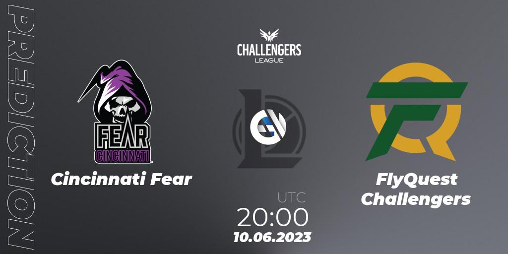 Pronóstico Cincinnati Fear - FlyQuest Challengers. 10.06.2023 at 20:00, LoL, North American Challengers League 2023 Summer - Group Stage